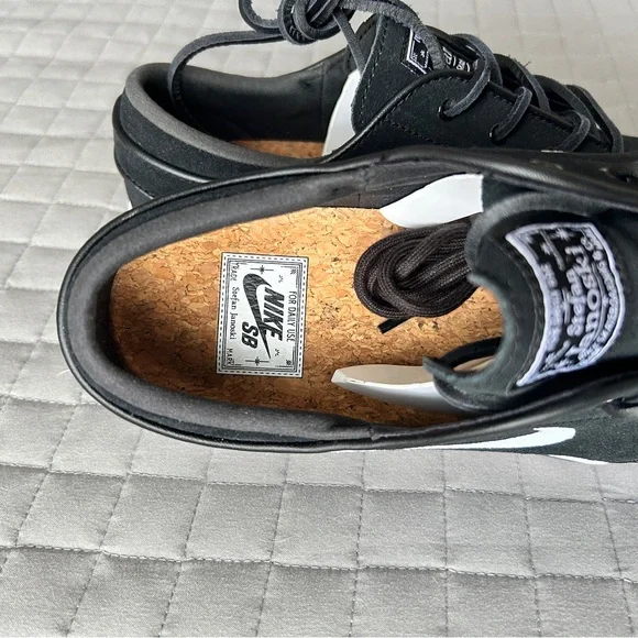 NIB! Nike SB Zoom Janoski OG+ Black & White Skateboarding Shoes - Picture 6 of 10